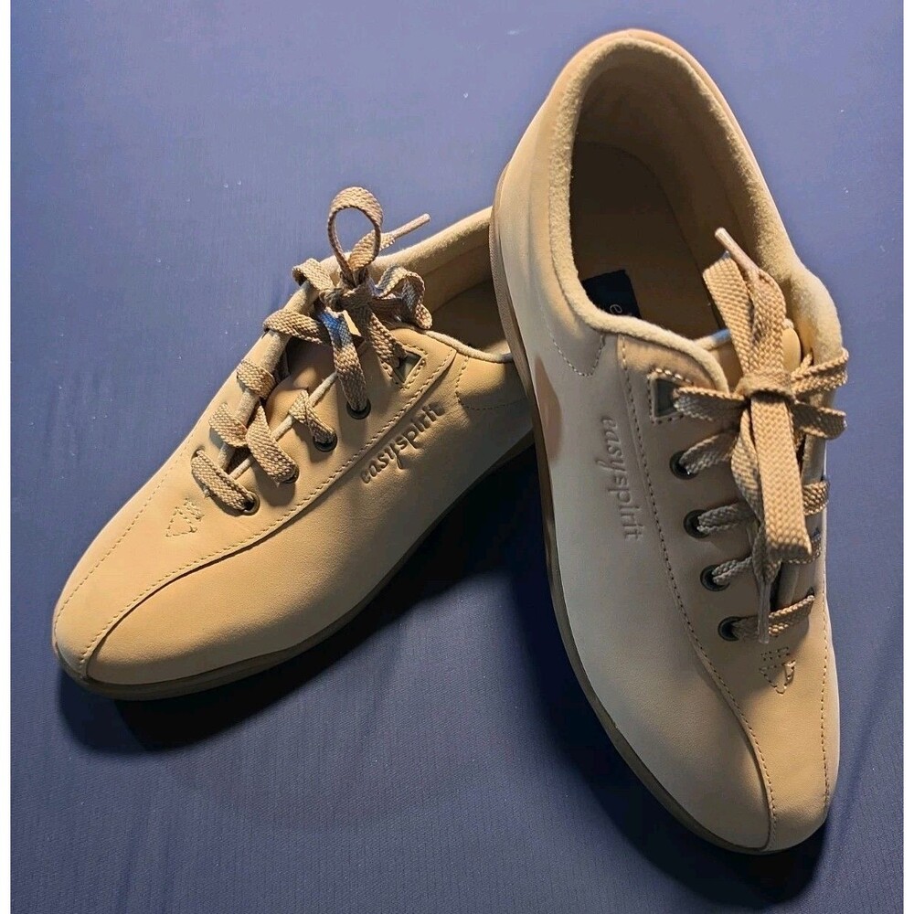 Easy Spirit AP1  Womens Nubuck Tan Beige Suede 10 M Walking Shoe